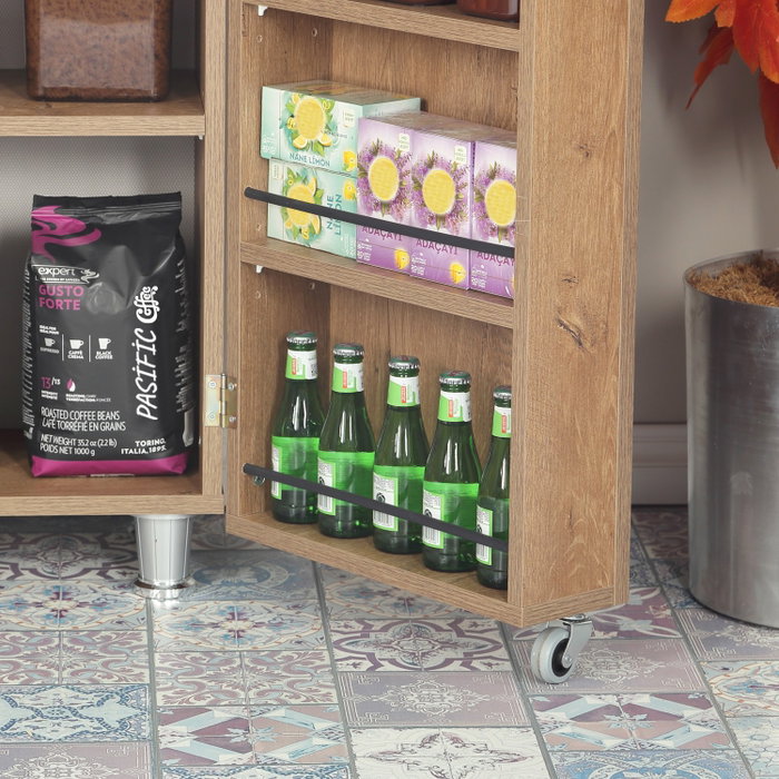 Hanah Home Armario Multiusos Guzzo - Dark Oak